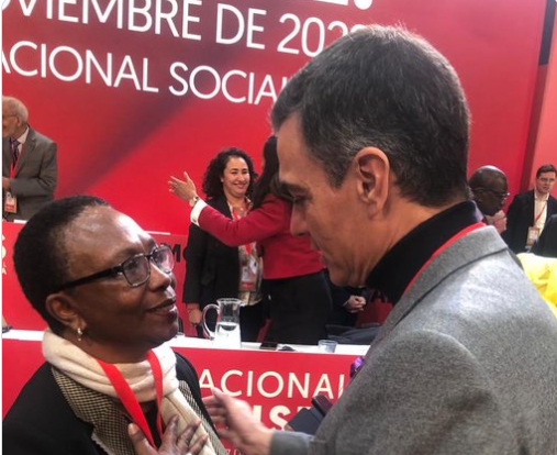 Edmonde Supplice à Madrid, l&rsquo;Espagne promet d&rsquo;aider Haïti à sortir de la situation chaotique&nbsp;actuelle
