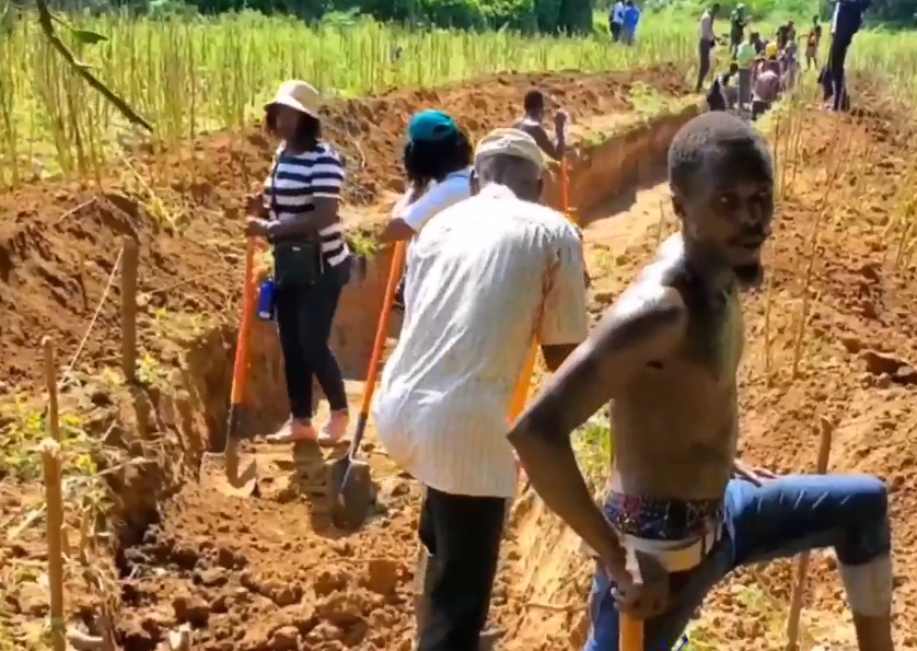 Un autre canal en construction dans le Nord-Est