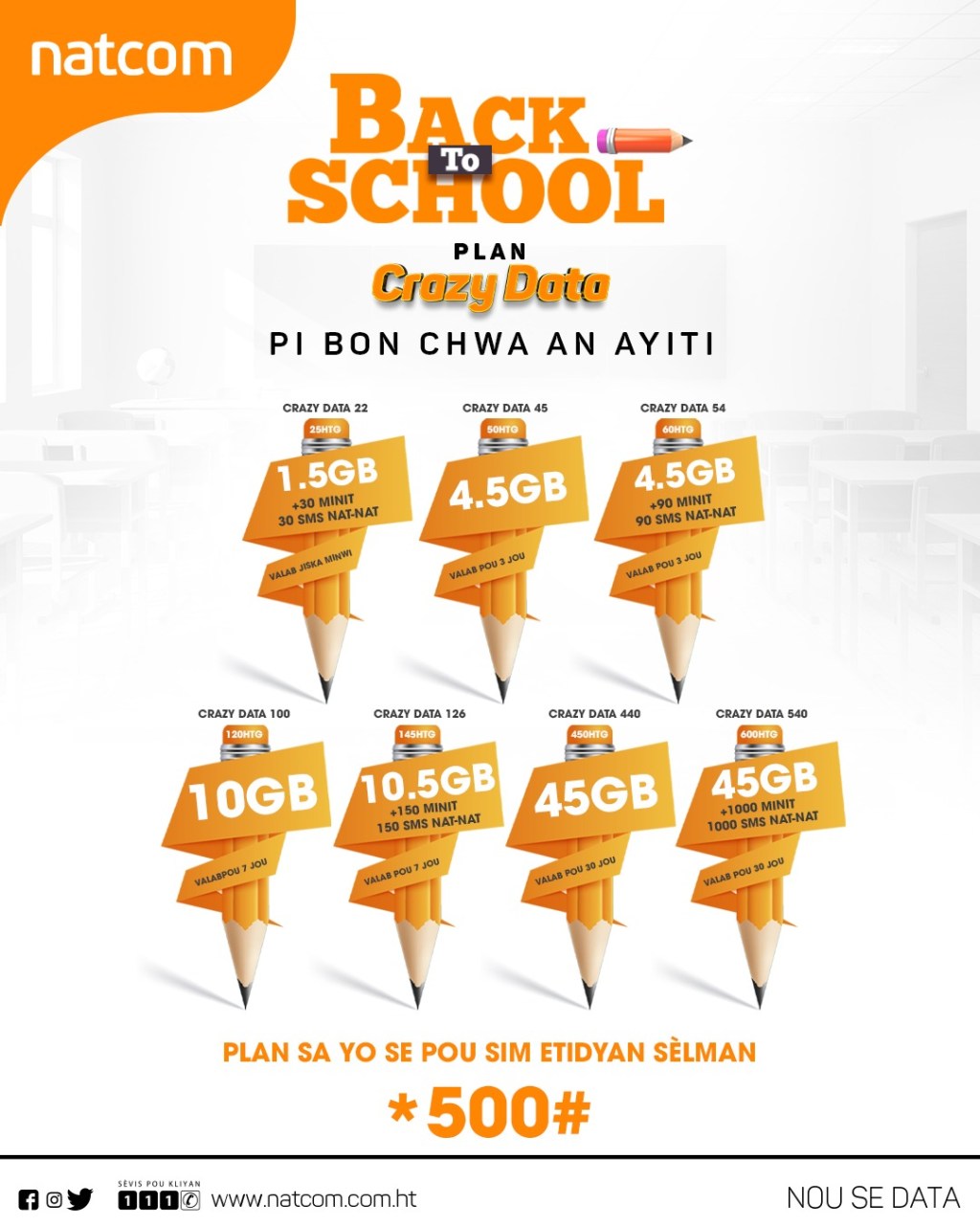 Natcom : Crazy Data, les plans favoris des élèves et universitaires&nbsp;haïtiens