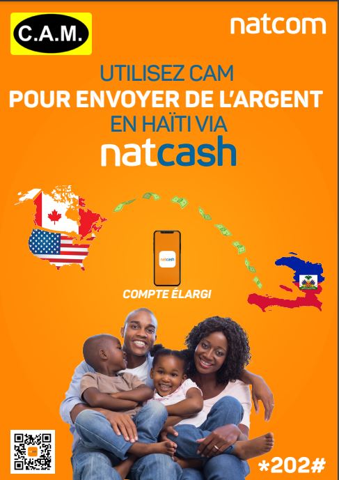 Le service Natcash facilite le transfert d’argent vers Haïti