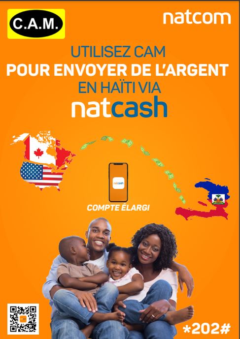 Le service Natcash facilite le transfert d’argent vers&nbsp;Haïti
