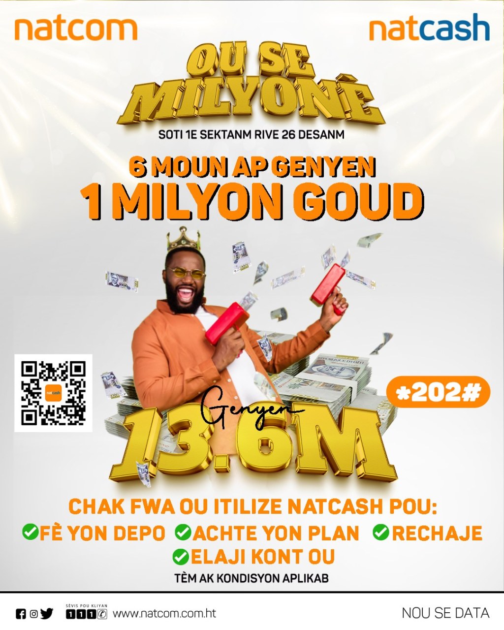 OU SE MILYONÈ : Pour son 13e anniversaire de fondation, la Natcom fait des&nbsp;millionnaires