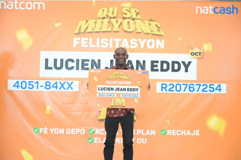 Promotion « Ou Se Milyonè » : La Natcom remet le deuxième prix millionnaire