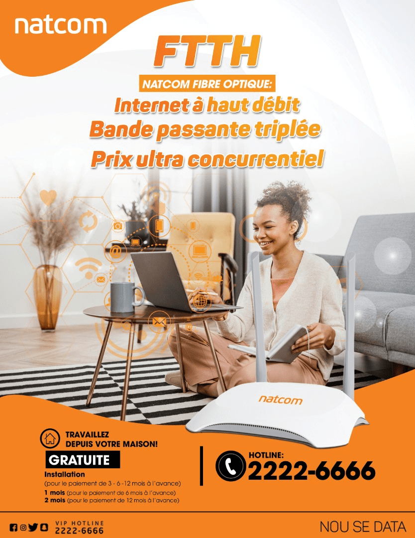 La connexion sans fil avec la Natcom est garantie à long&nbsp;terme