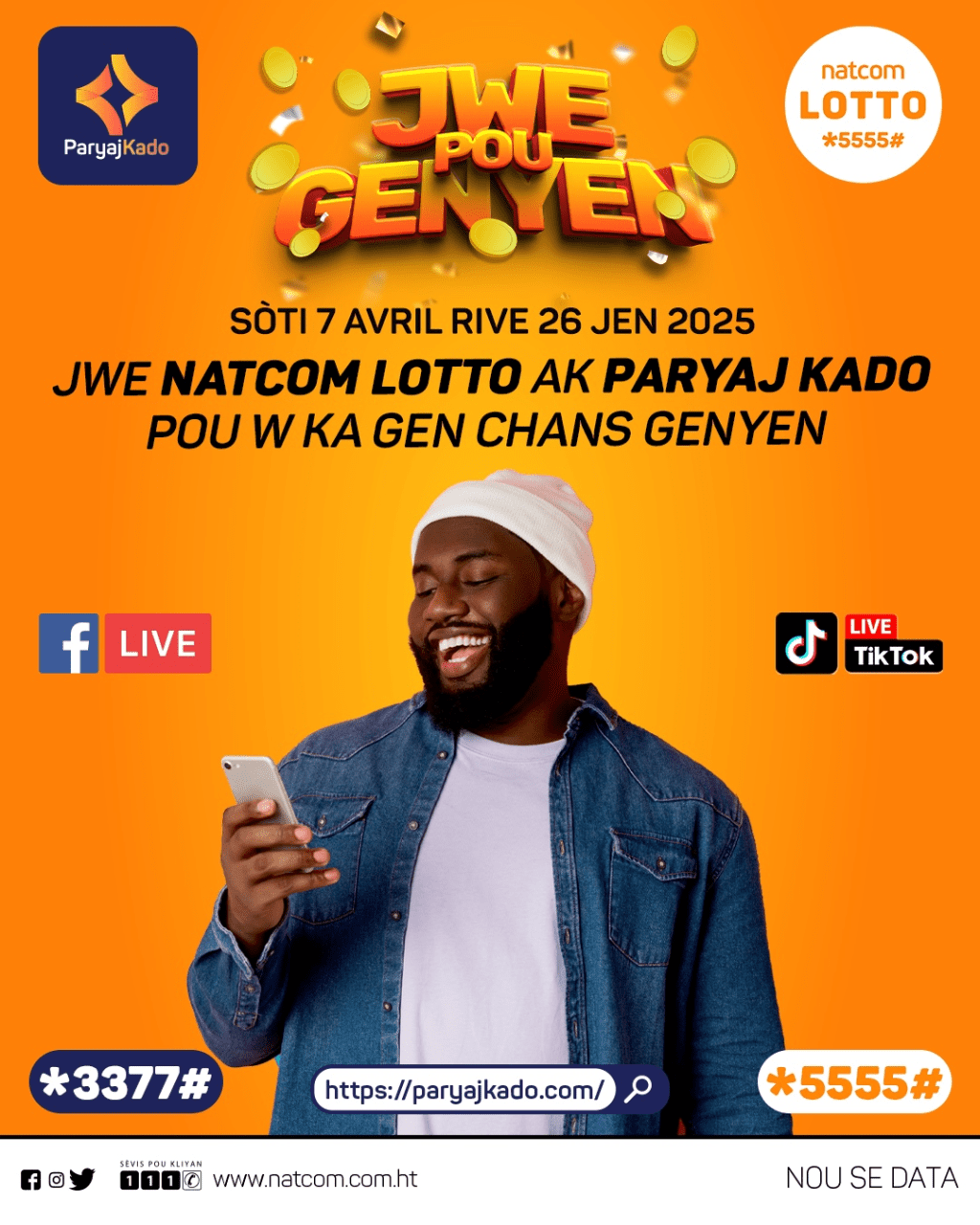 Jwe pou genyen : La Natcom comble encore ses abonnés lors du grand Tirage du&nbsp;Mois