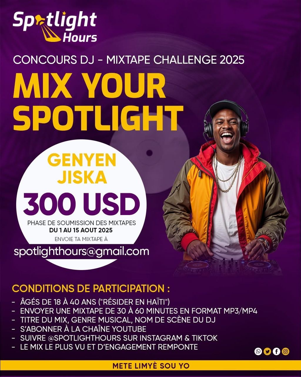 Lancement Officiel du Concours de DJ “Mix Your&nbsp;Spotlight”