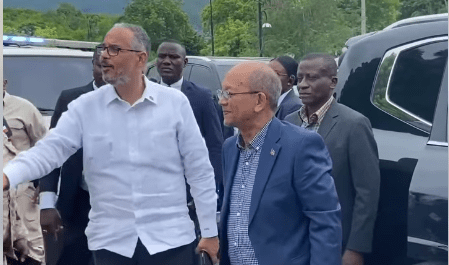 Leslie Voltaire et Alix Didier Fils-Aimé au Champ de&nbsp;Mars