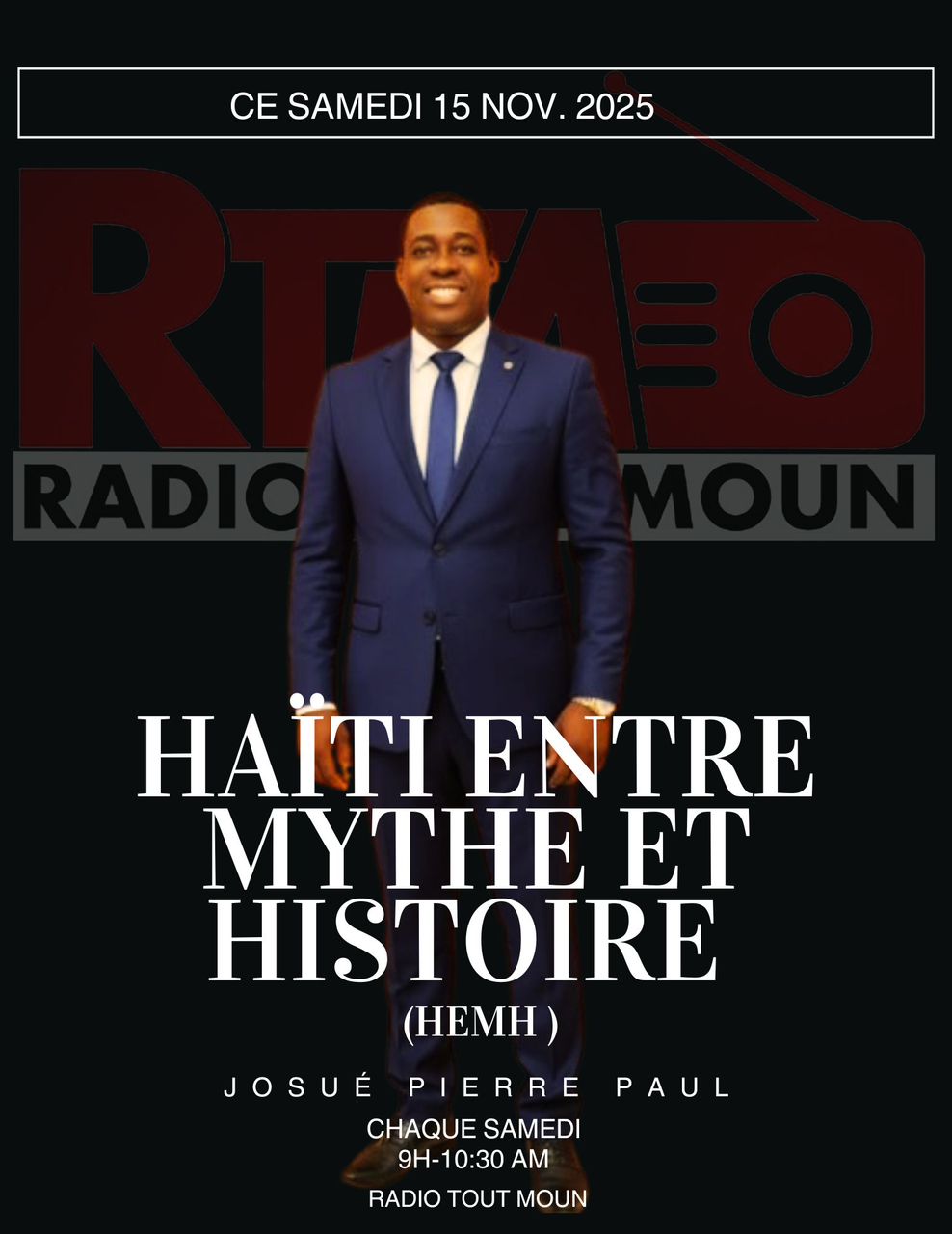 Lancement de l&rsquo;émission Haïti entre mythe et&nbsp;histoire