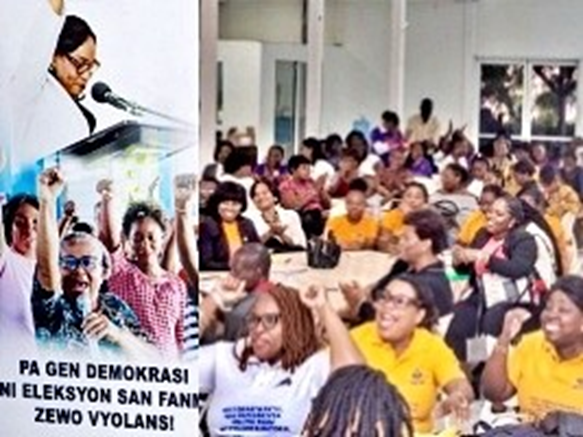 « Pa gen demokrasi san fanm » : le MCFDF mobilise contre les violences&nbsp;électorales