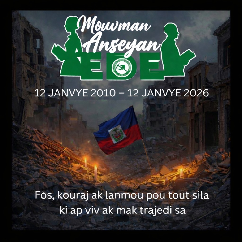 12 janvier : le parti EDE veut contribuer à la reconstruction du&nbsp;pays