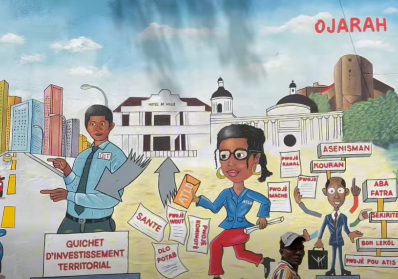 Le gouvernement d’Alix Didier Fils-Aimé finance une fresque sur les services publics&nbsp;essentiels