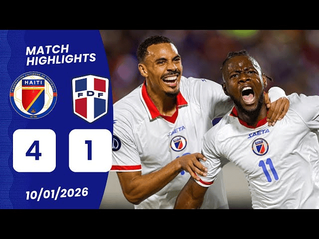 Haïti s’impose 4-1 face à la République dominicaine